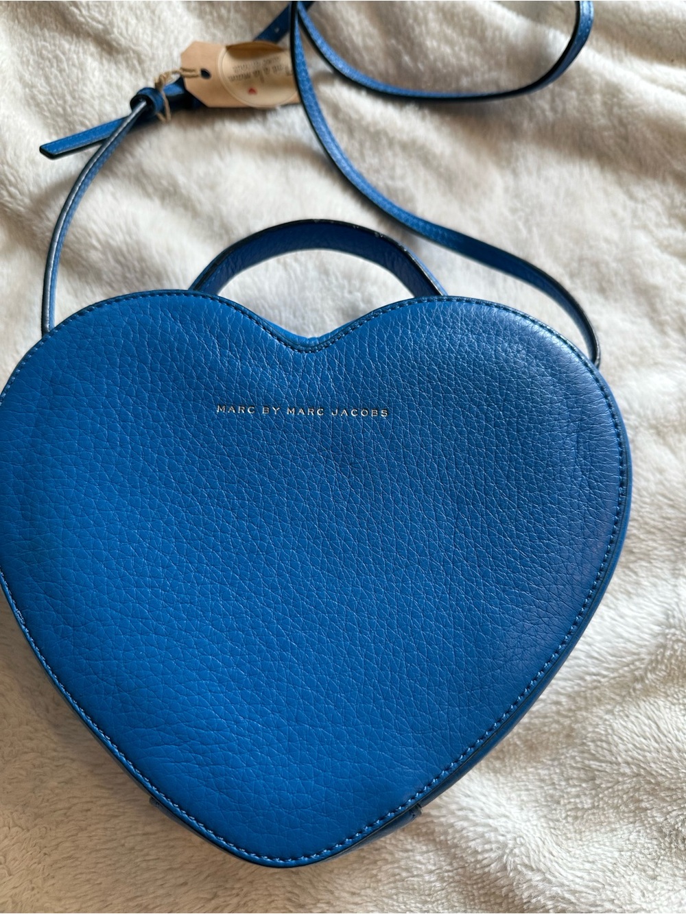 Marc by Marc Jacobs Blue Heart-Shaped Crossbody Bag
